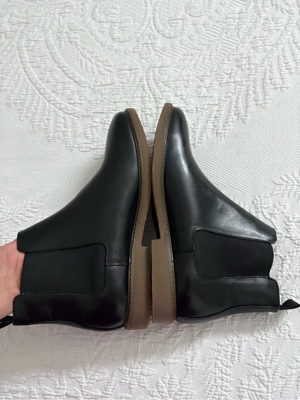 Steve Madden Highline Men’s Black Chelsea Slip-On Leather Ankle Boot size 11.5